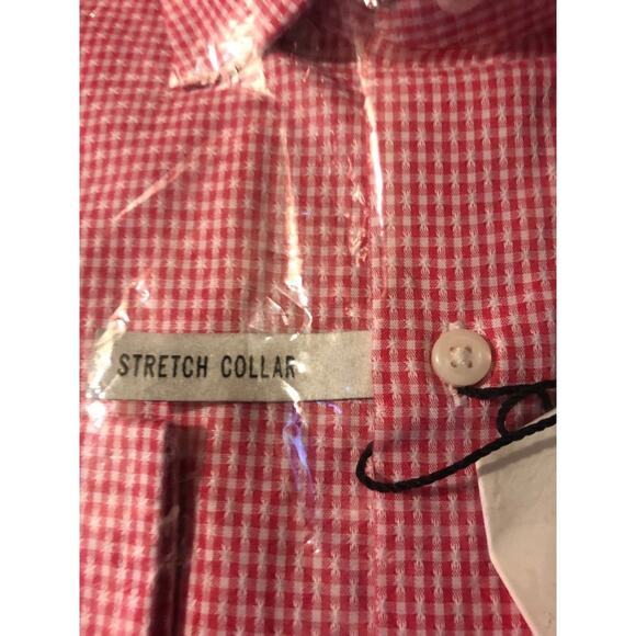 Ben Sherman Tailoring Office Stretch Collar 17 14 - 15 Coral Button Up Shirt - Picture 3 of 10